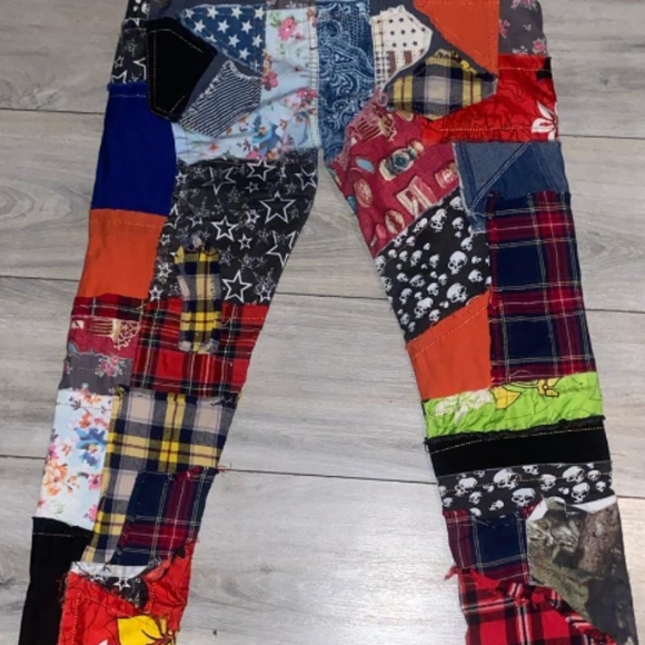 Biepa Y2K Patchwork Mens Jeans SIZE 32 NWT - Picture 2 of 6